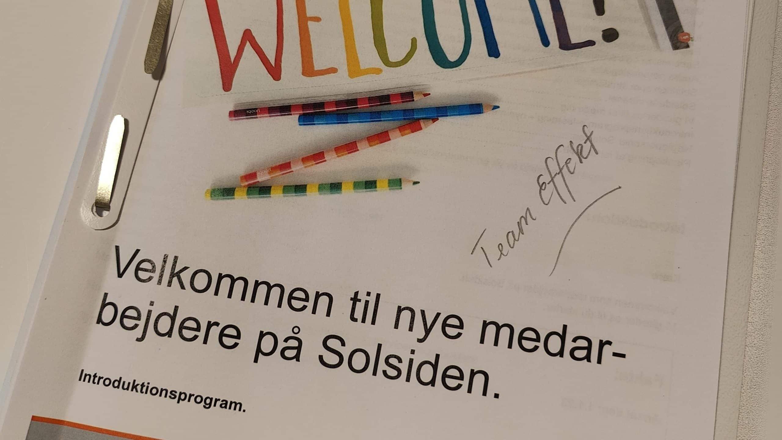 Introduktionsprogram for nye medarbejdere på Solsiden