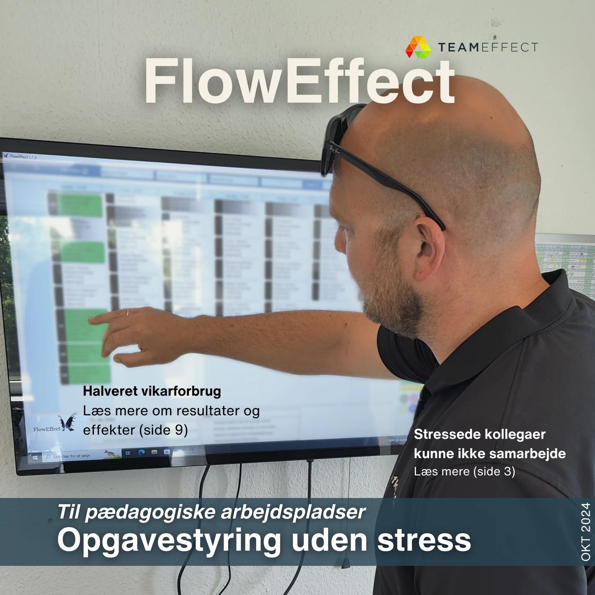 Skærmbillede af FlowEffect-app til dialog og medarbejderinvolvering