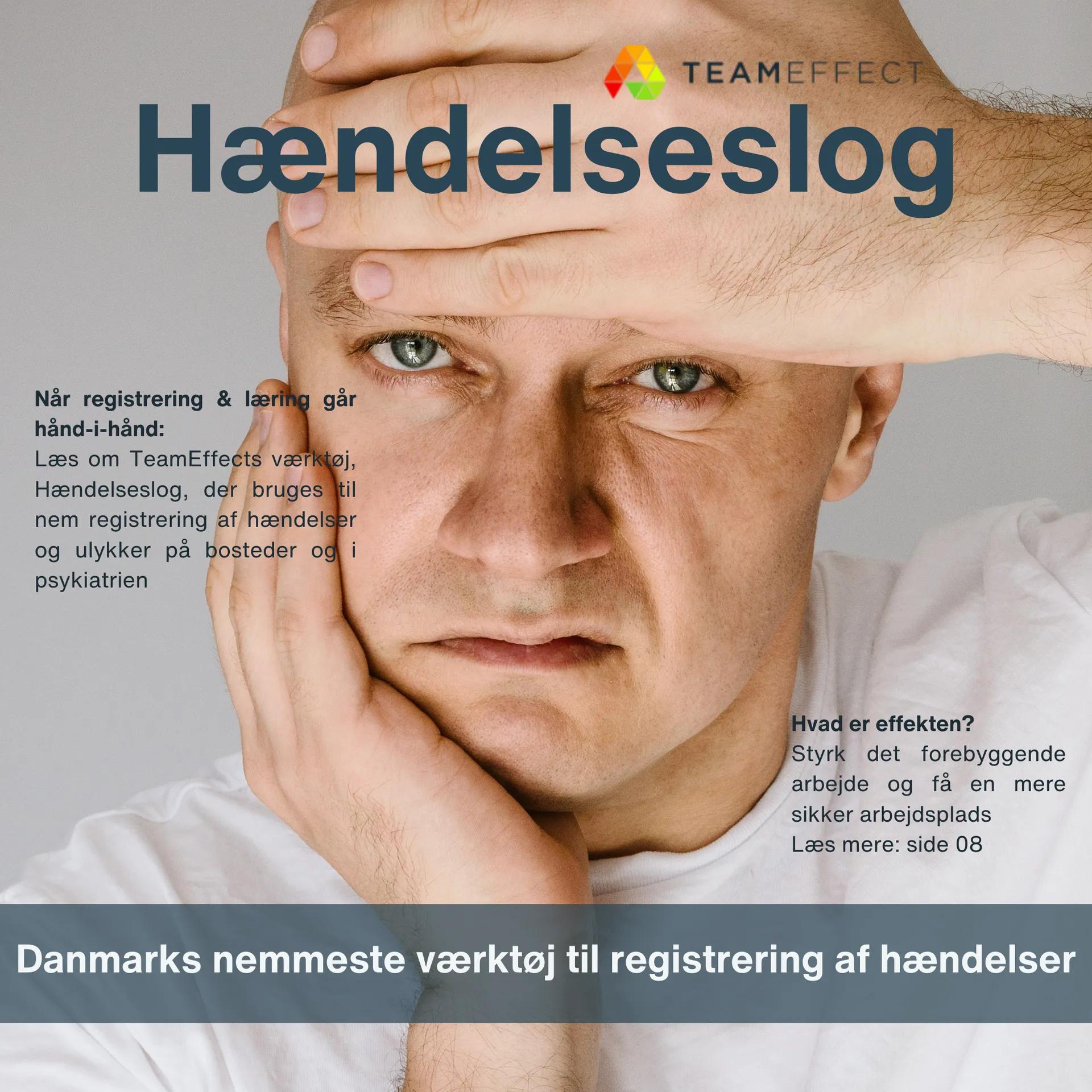 Skærmbillede af Hændelseslog-app på mobil og tablet